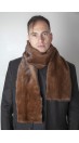 Scandinavian mink fur stole-scarf